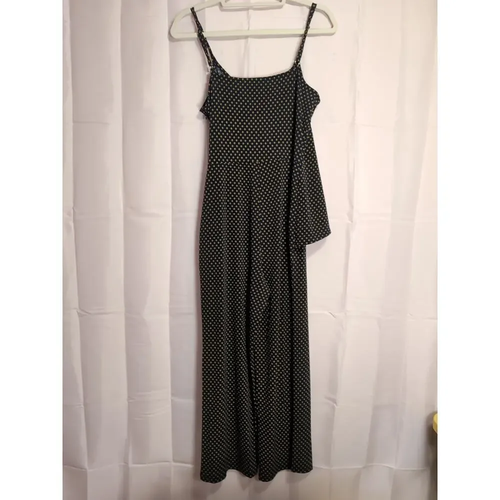 Michael Kors Women's Geometric Navy Jumpsuit Size Small Vacation (629-31)